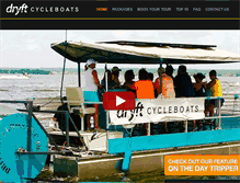 Tablet Screenshot of dryftcycleboats.com